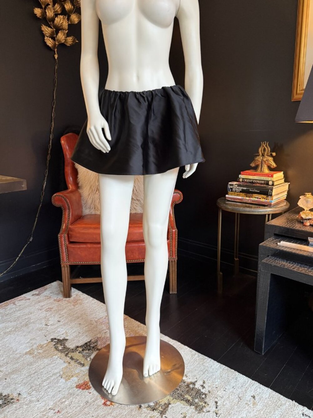 Aritzia Sunday Best Black Flared Bubble Mini Skirt NWT XS